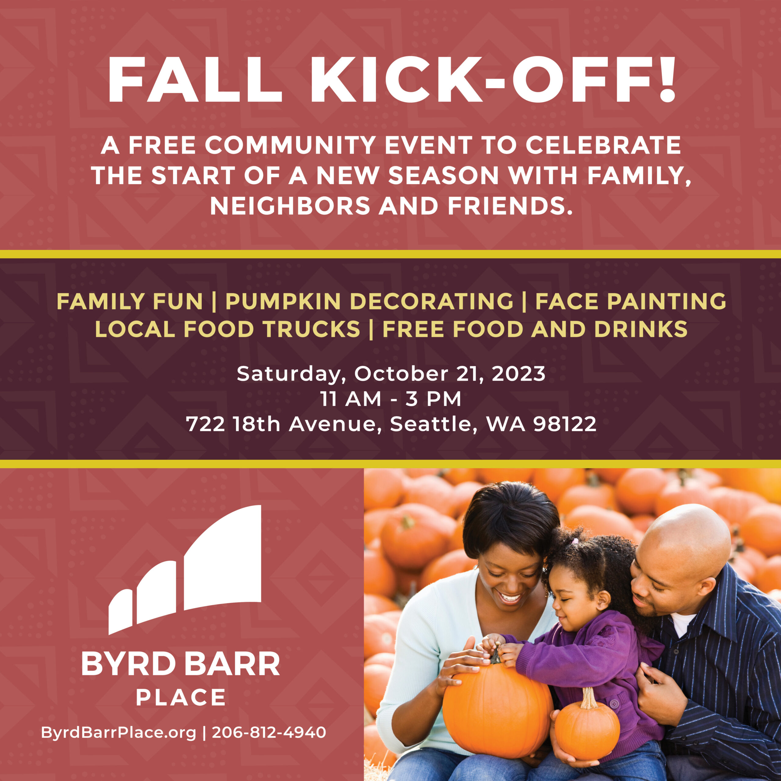 Welcome The New Season At Our Fall Kick Off Byrd Barr Place